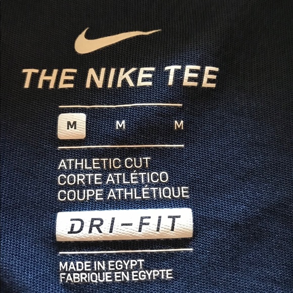 Navy blue Nike basketball graphic t-shirt Sz. M - Picture 5 of 8